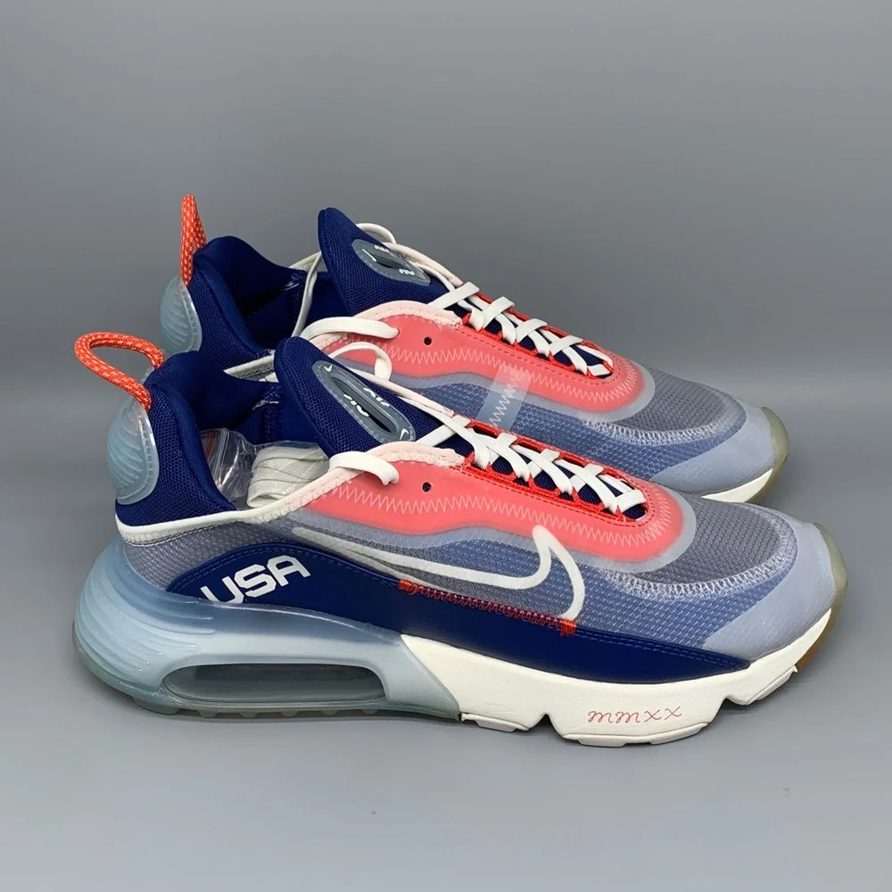 Nike Air Max 2090 USA Red White Blue Running Shoes CT2010-100 Men’s‎ Sz 9.5
